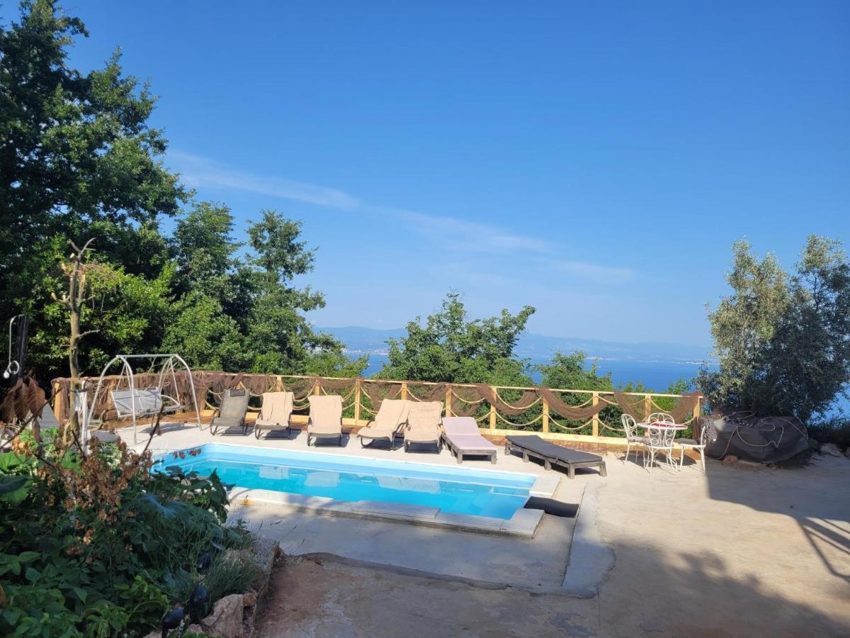 Ferienwohnung Mit Pool Kroatien Mit Meerblick Und Pool Lovran Exterior photo