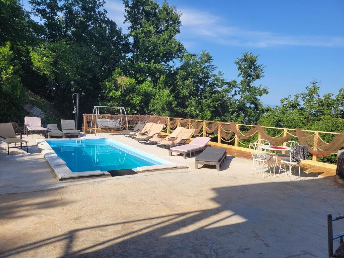 Ferienwohnung Mit Pool Kroatien Mit Meerblick Und Pool Lovran Exterior photo