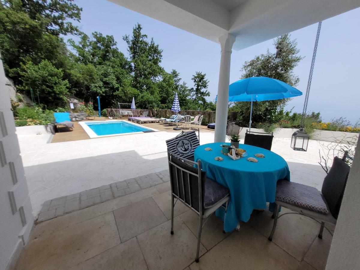 Ferienwohnung Mit Pool Kroatien Mit Meerblick Und Pool Lovran Exterior photo
